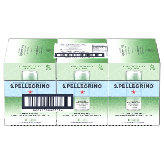 S.Pellegrino Sparkling Natural Mineral Water, 11.15 fl oz, 24 ct