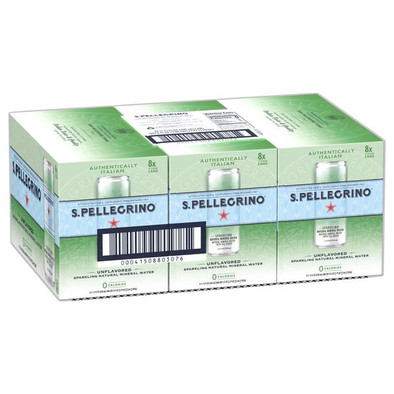 S.Pellegrino Sparkling Natural Mineral Water, 11.15 fl oz, 24 ct