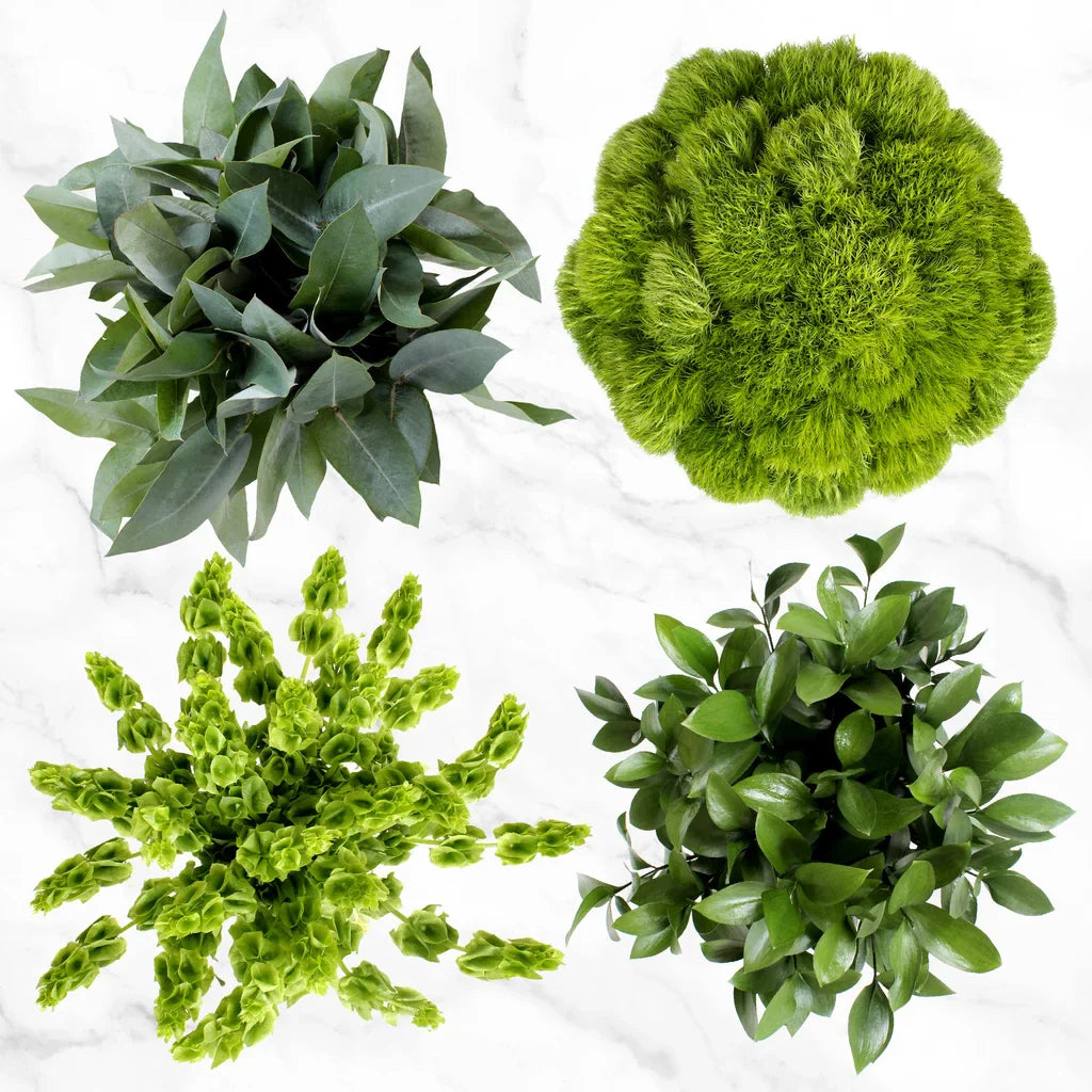 100-stem Assorted Green Fillers