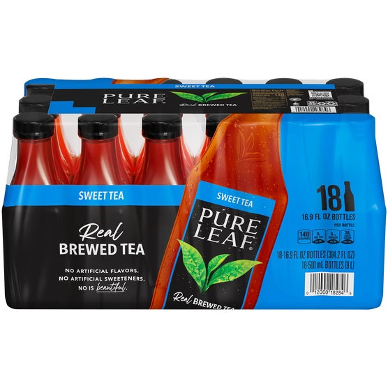 Pure Leaf Real Brewed Black Tea, Sweet Tea, 16.9 fl oz, 18 ct