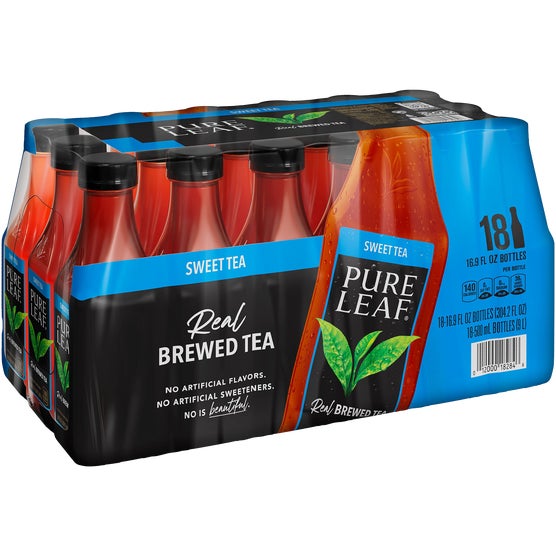 Pure Leaf Real Brewed Black Tea, Sweet Tea, 16.9 fl oz, 18 ct