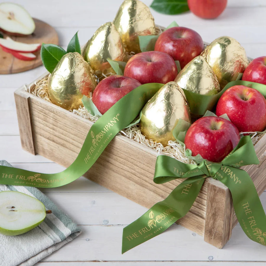 The Fruit Company Vintage Crate with Pears & Apples