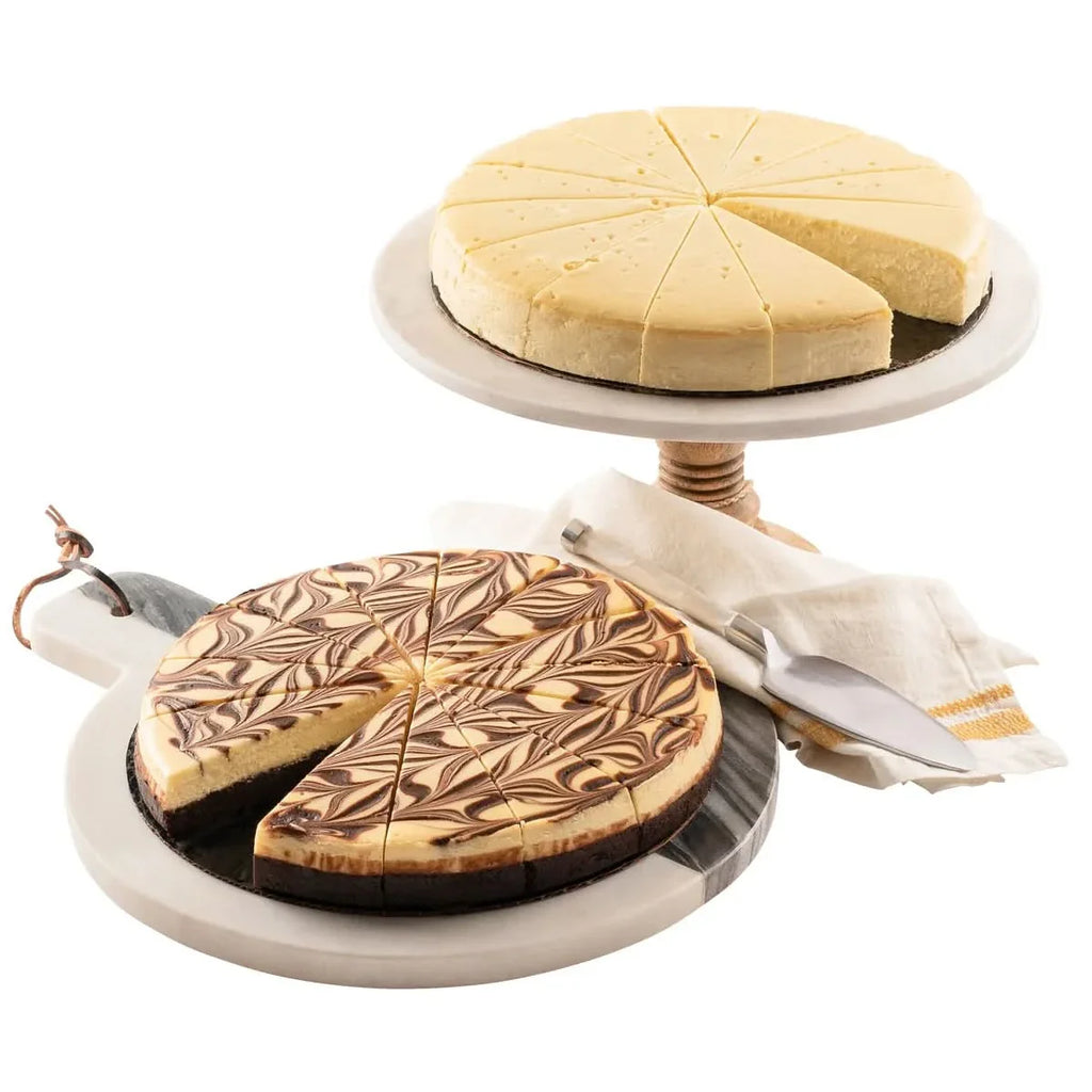 Davids Cookies No Sugar Added Cheesecake Marble Truffle Cake 2 Pack 28 Slices Total