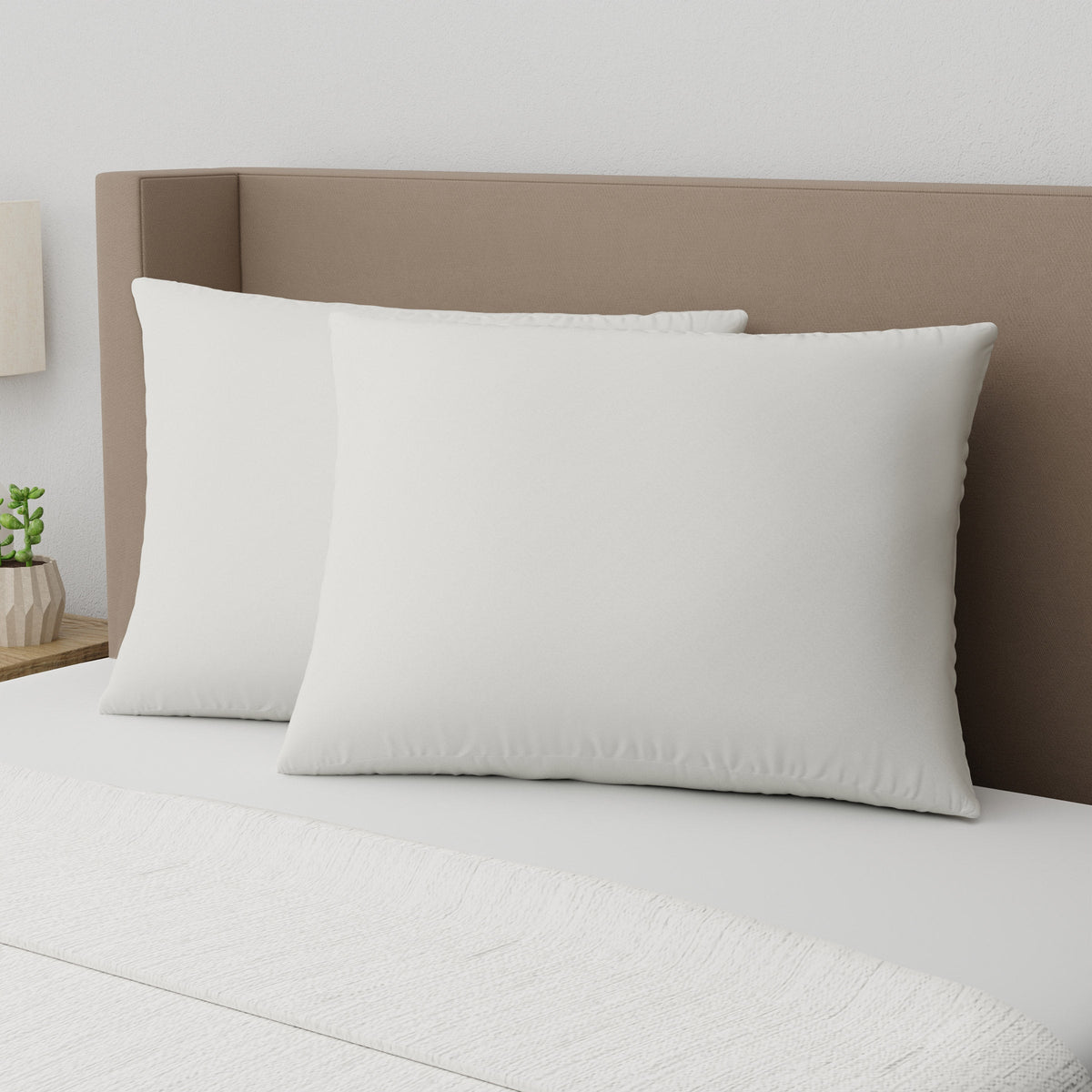 AllerEase Organic Cotton Top Allergy Protection Pillow, 2-pack