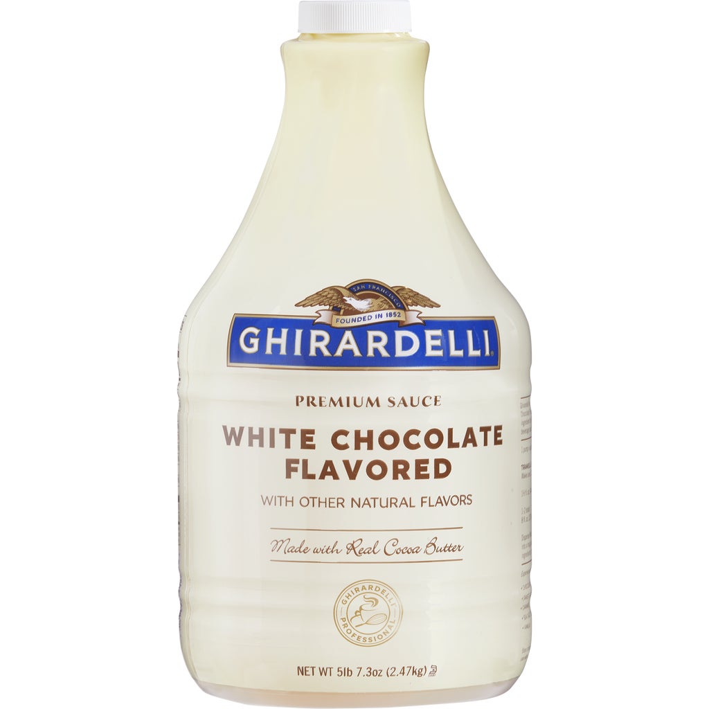 Ghirardelli Premium Sauce, White Chocolate, 87.3 oz