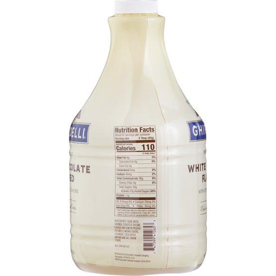 Ghirardelli Premium Sauce, White Chocolate, 87.3 oz