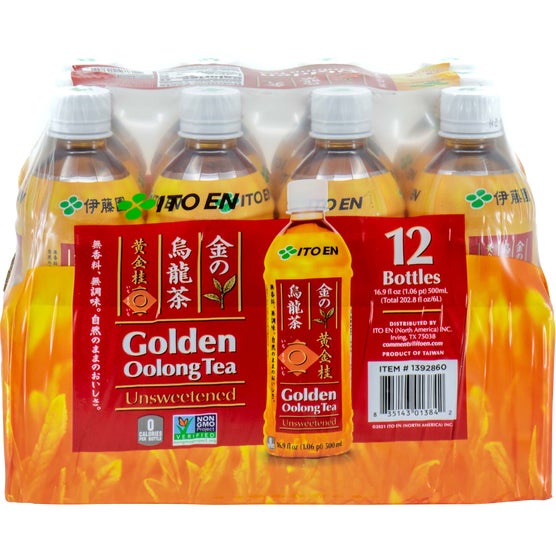 ITO EN Golden Oolong Tea, Unsweetened, 16.9 fl oz, 12 ct