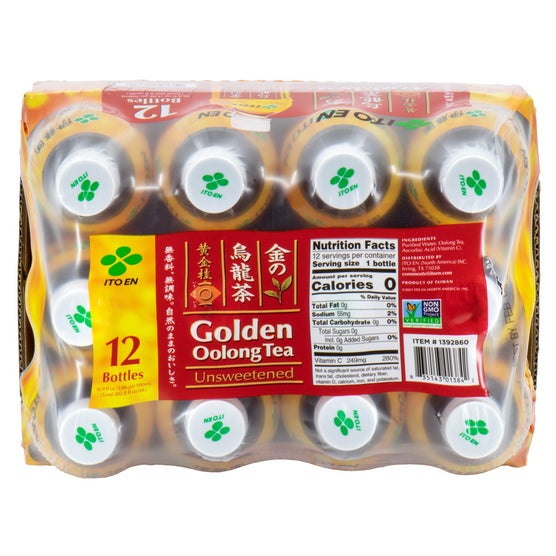 ITO EN Golden Oolong Tea, Unsweetened, 16.9 fl oz, 12 ct
