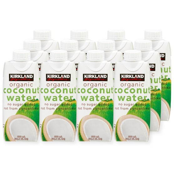 Kirkland Signature Organic Coconut Water, 11.1 fl oz, 12 ct