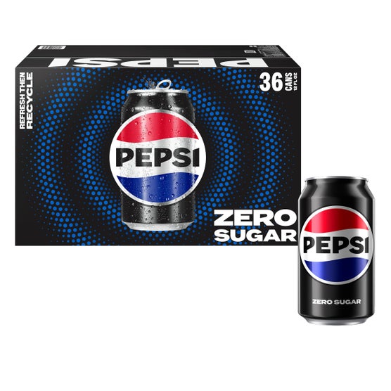 Pepsi Zero Sugar, 12 fl oz, 36 ct