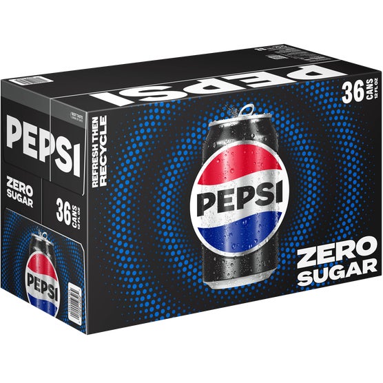 Pepsi Zero Sugar, 12 fl oz, 36 ct