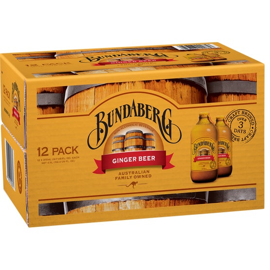 Bundaberg Ginger Beer, 12.7 fl oz, 12 ct