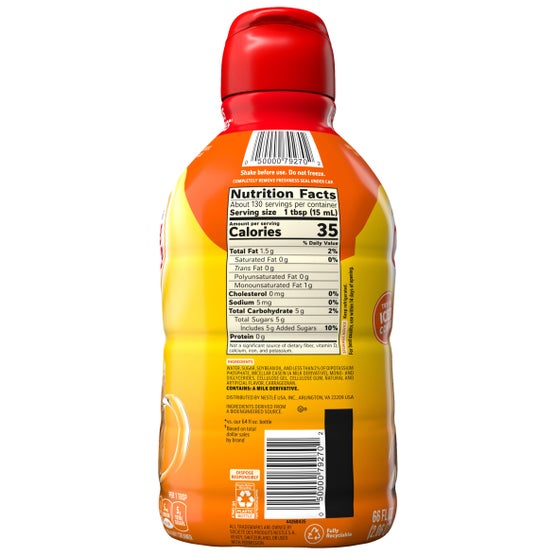 Coffee mate Liquid Coffee Creamer, Non-Dairy, Hazelnut, 66 fl oz
