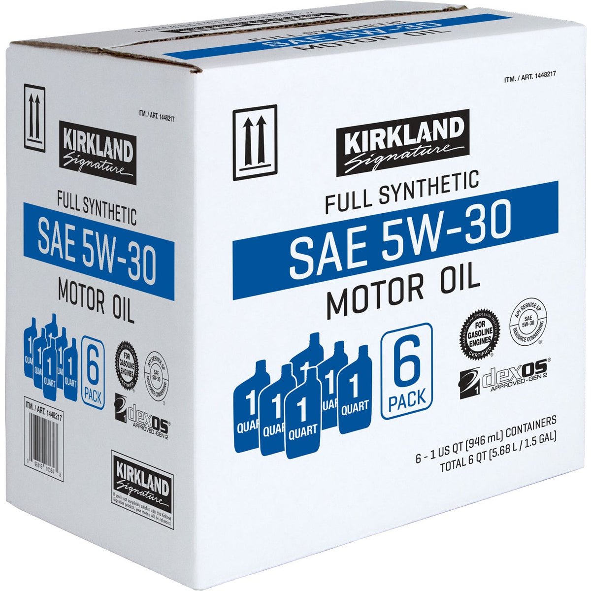 Kirkland Signature SAE 5W-30 Full Synthetic Motor Oil, 1 Quart, 6 ct - image 3