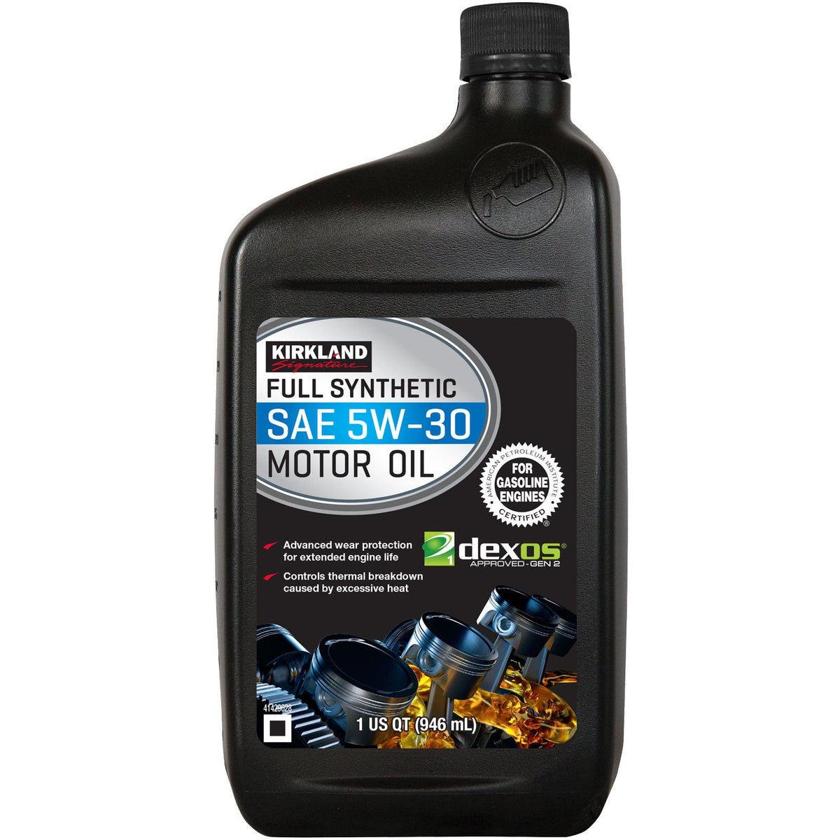 Kirkland Signature SAE 5W-30 Full Synthetic Motor Oil, 1 Quart, 6 ct - image 4