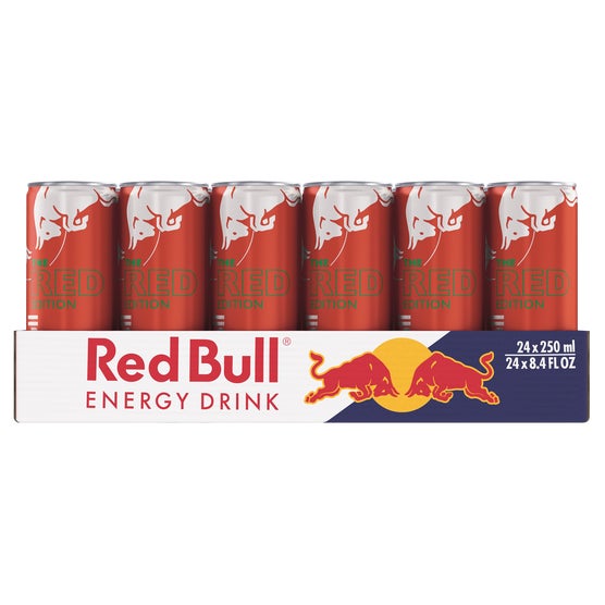 Red Bull Red Edition Energy Drink, Watermelon, 8.4 fl oz, 24 ct