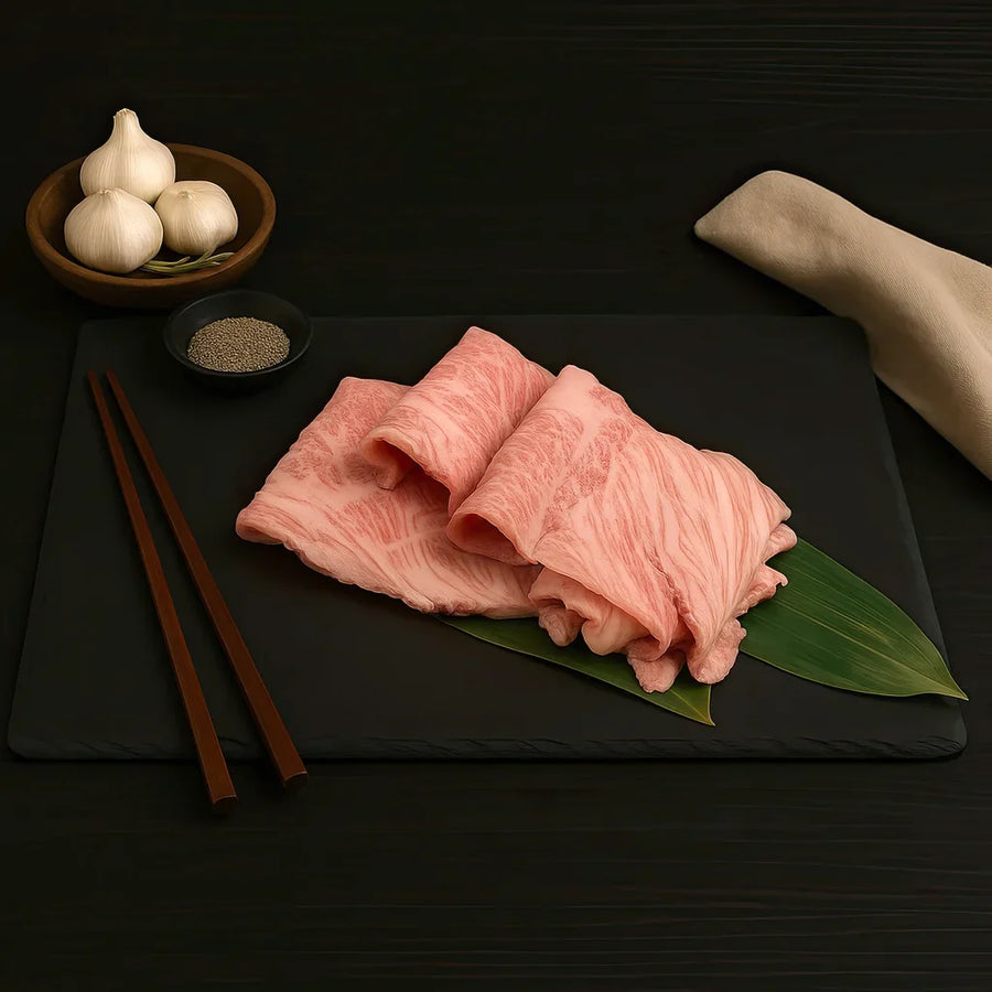 Authentic Wagyu Japanese A5 Chuck Roll Bulgogi Style Slices, 6 Total Packs, 3 Lbs. Total