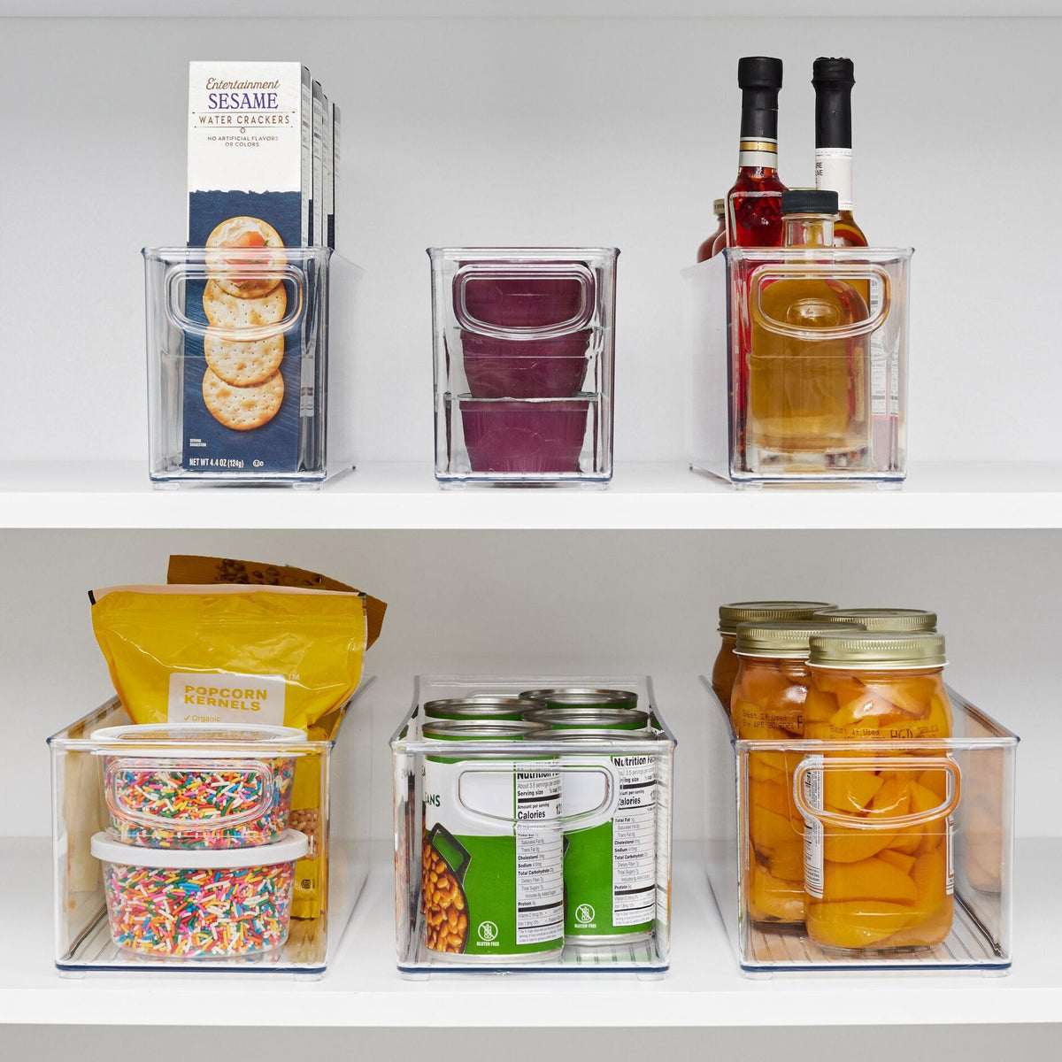 iDESIGN Linus Deep Storage Bins, 6-piece Set