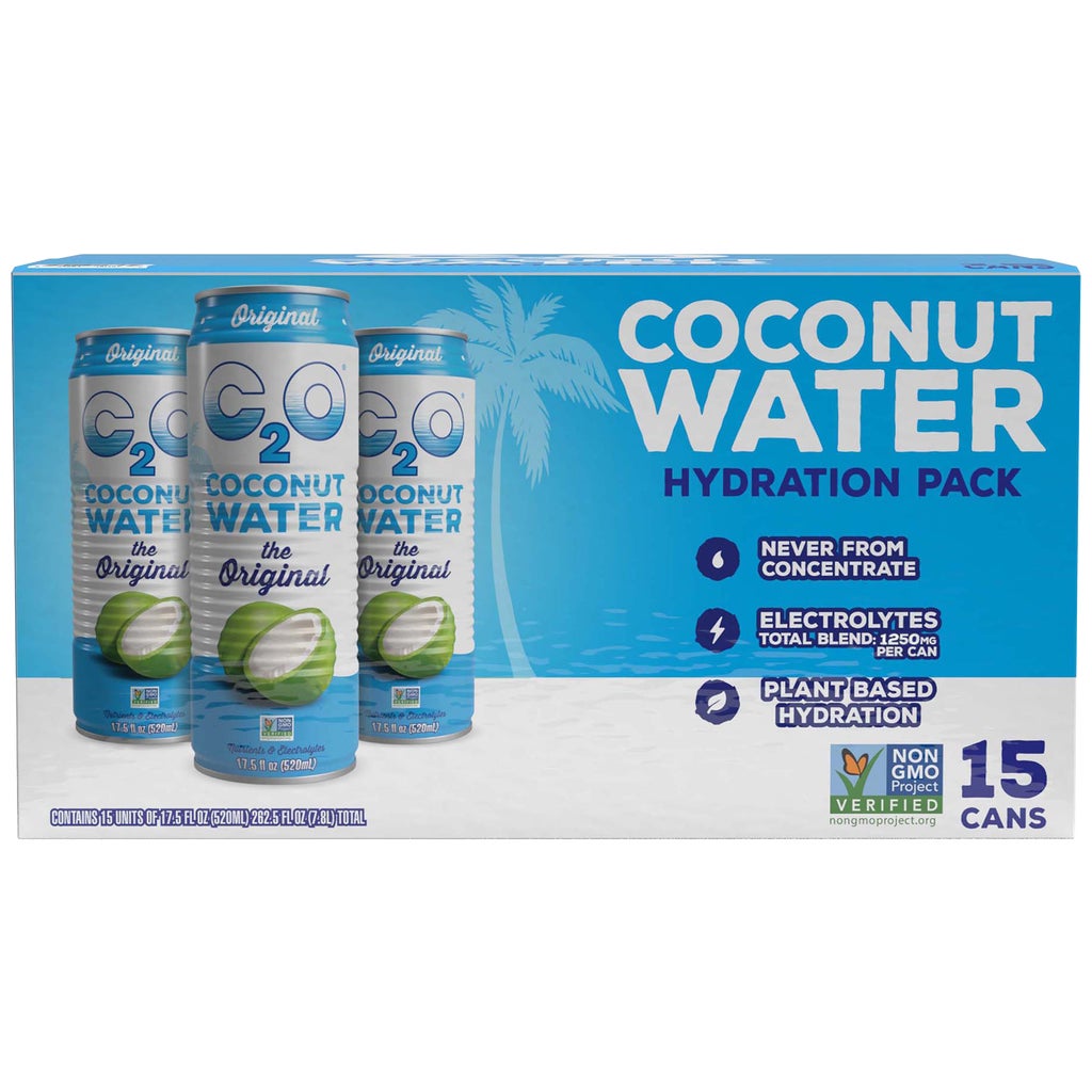 C2O Coconut Water Hydration Pack, Original, 17.5 fl oz, 15 ct