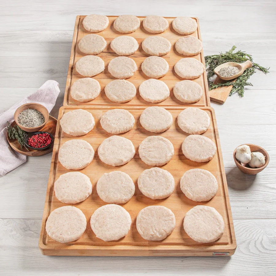 Rastelli’s Antibiotic-Free Turkey Craft Burgers (32/5 Oz. Per Burger), 32 Total Packs, 10 Lbs. Total