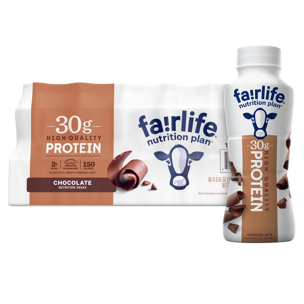fairlife Nutrition Plan Protein Shake, 30g Protein, Chocolate, 11.5 fl oz, 18 ct