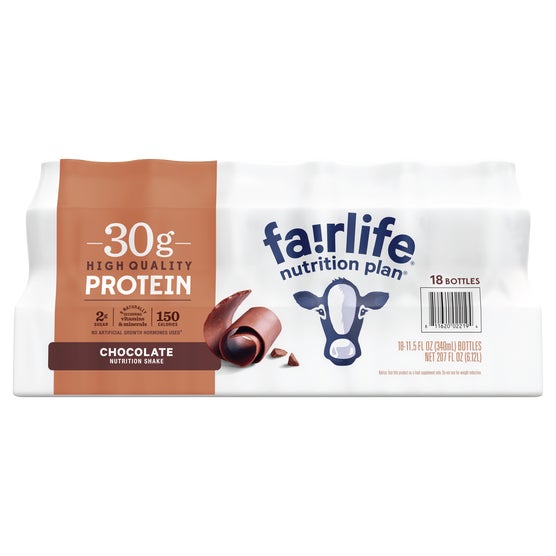 fairlife Nutrition Plan Protein Shake, 30g Protein, Chocolate, 11.5 fl oz, 18 ct