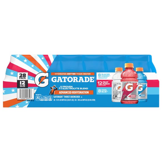 Gatorade Thirst Quencher, Variety Pack, 12 fl oz, 28 ct