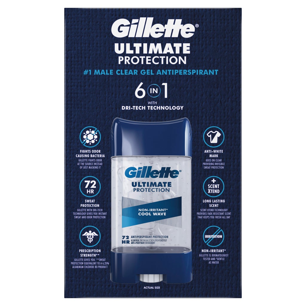 Gillette Ultimate Protection 6-in-1 Antiperspirant, 3.8 oz, 5-pack - product image