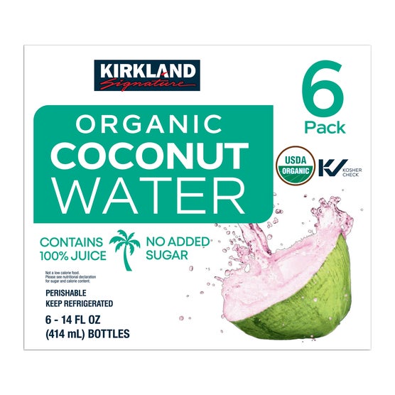 Kirkland Signature Organic Coconut Water, 14 fl oz, 6 ct