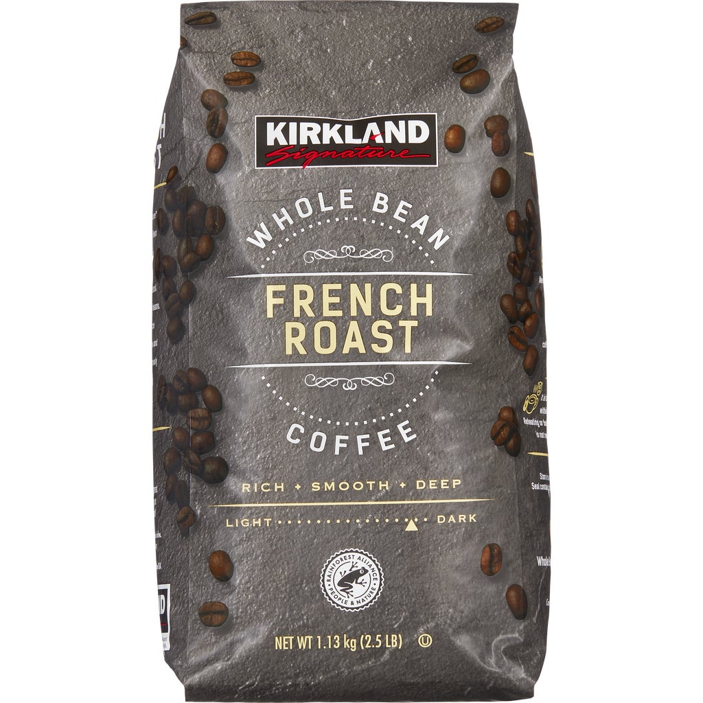 Kirkland Signature Whole Bean Coffee, French Roast, 2.5 lbs