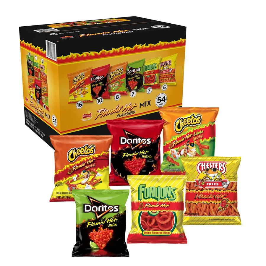 Frito-Lay Flamin' Hot Mix, Variety Pack, 54-count