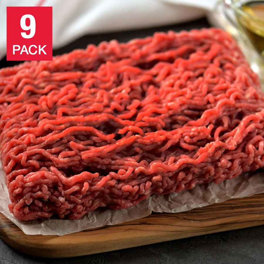 Northfork Bison Trio of Ground Meats (Bison, Elk, Boar), Total 9 Packs, 9 Lbs. Total