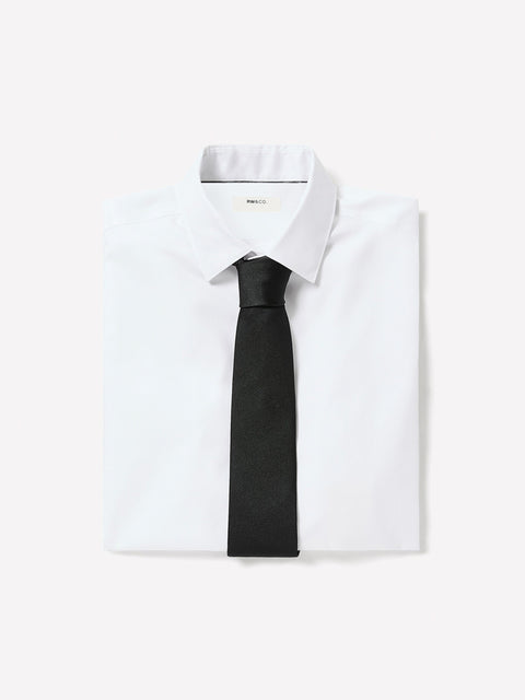 Regular Fit Solid Supima (R) Twill Dress Shirt