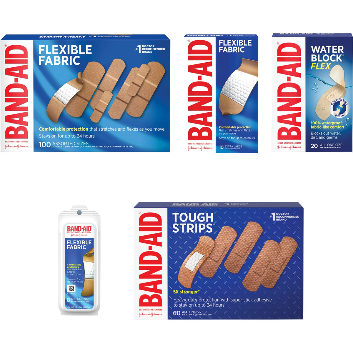Band-Aid Adhesive Bandages, Assorted, 198 ct - image 3