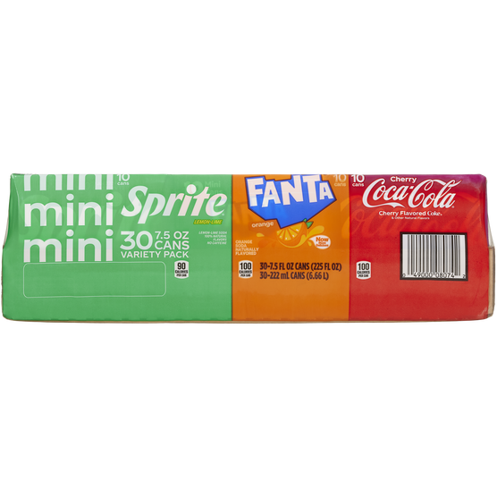 Coca-Cola Mini Cans, Variety Pack, 7.5 oz, 30 ct