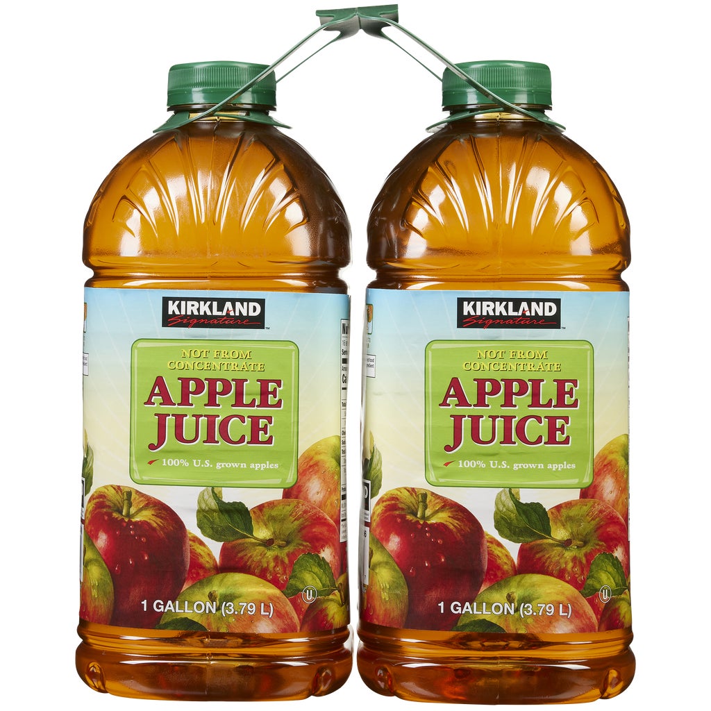 Kirkland Signature Apple Juice, Fresh Pressed, 1 Gallon, 2 ct