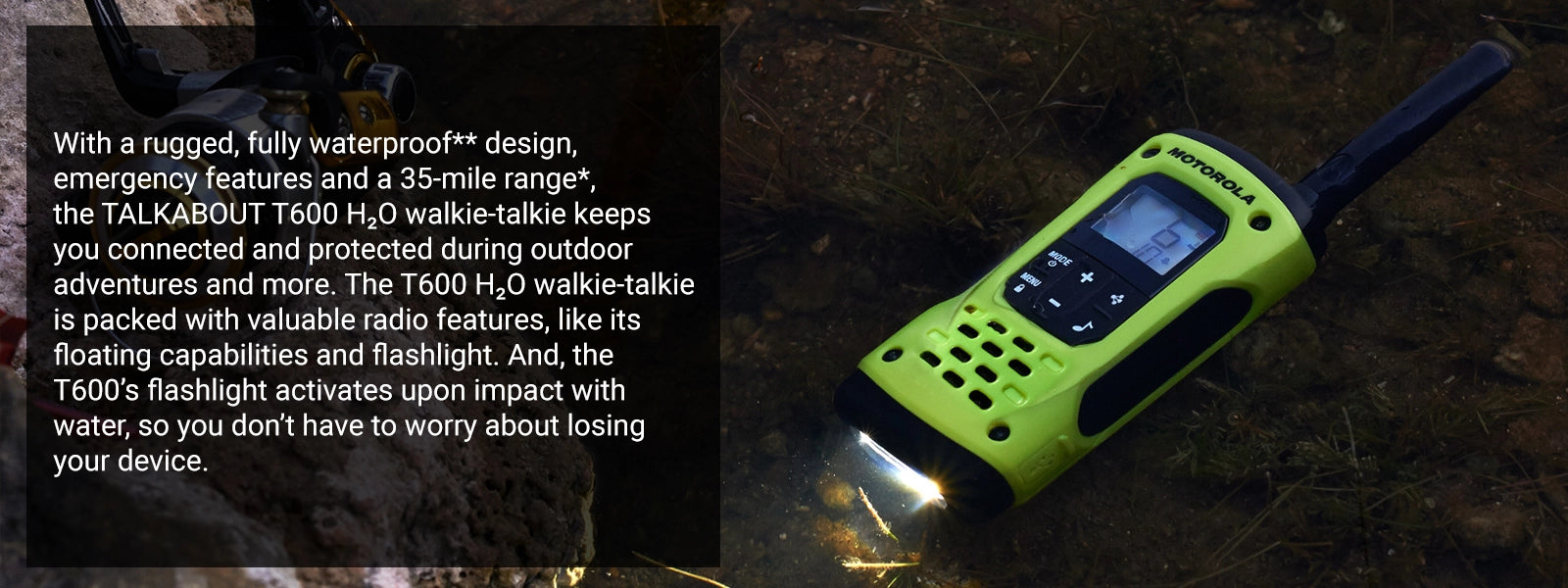 Motorola Solutions T600 35 Miles Waterproof Two-way Radio Green, 2-pack - image 12
