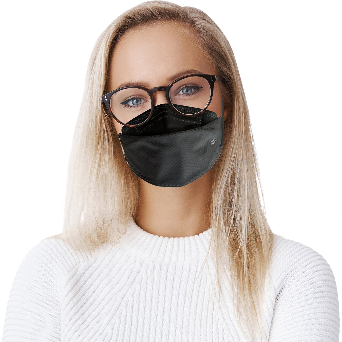 Flex Fold KN95 Respirator Face Mask, Black, 50 ct - image 3