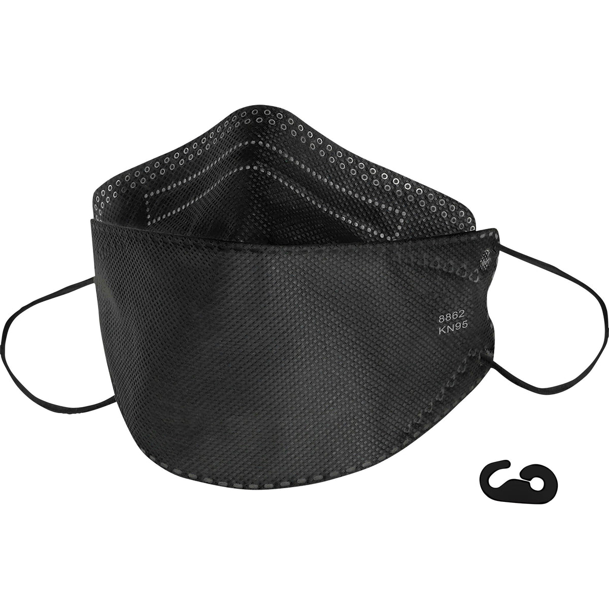 Flex Fold KN95 Respirator Face Mask, Black, 50 ct - image 5