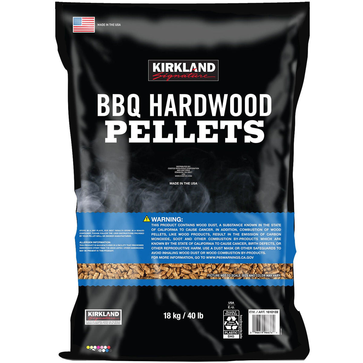 Kirkland Signature BBQ Hardwood Pellet Blend, 40 lbs - image 2