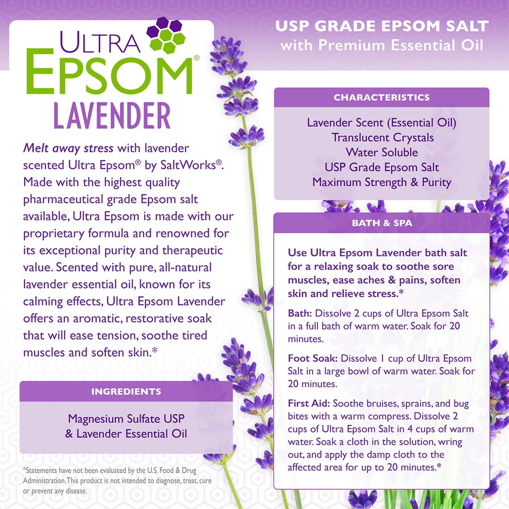Ultra Epsom Lavender Bath Salts, 18 Pound Bag - product image