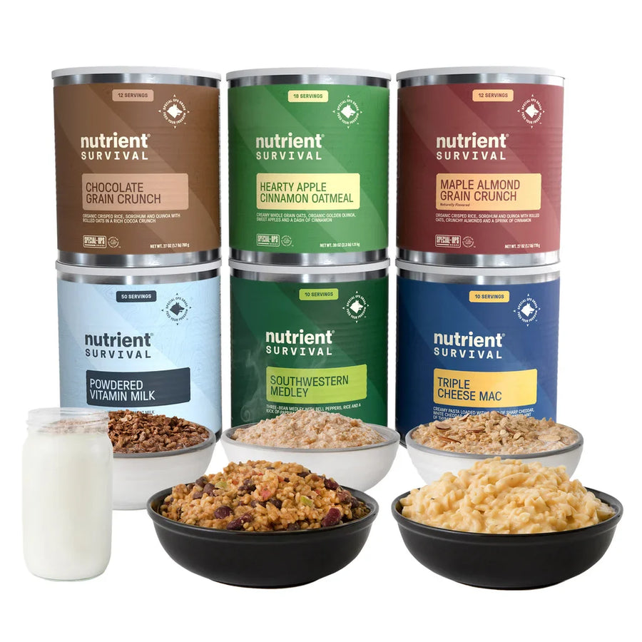 Nutrient Survival  Freeze Dried Emergency Food Supply 6-count (122 Total Servings)