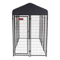 Lucky Dog STAY Series Villa Dog Kennel 4'x8' with Privacy Screen - image 1