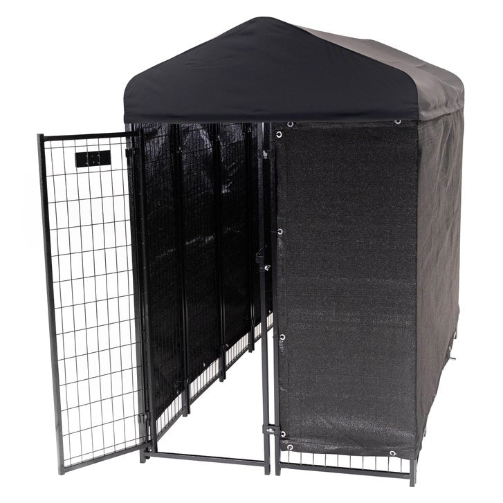 Lucky Dog STAY Series Villa Dog Kennel 4'x8' with Privacy Screen - image 3