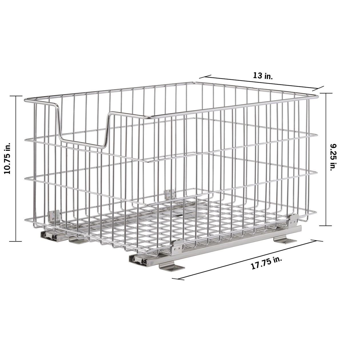 TRINITY Wire Basket w/Slide, 2-pack
