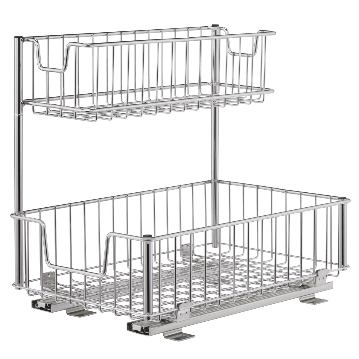 TRINITY Wire Undersink Organizer with Slide, 2-pack