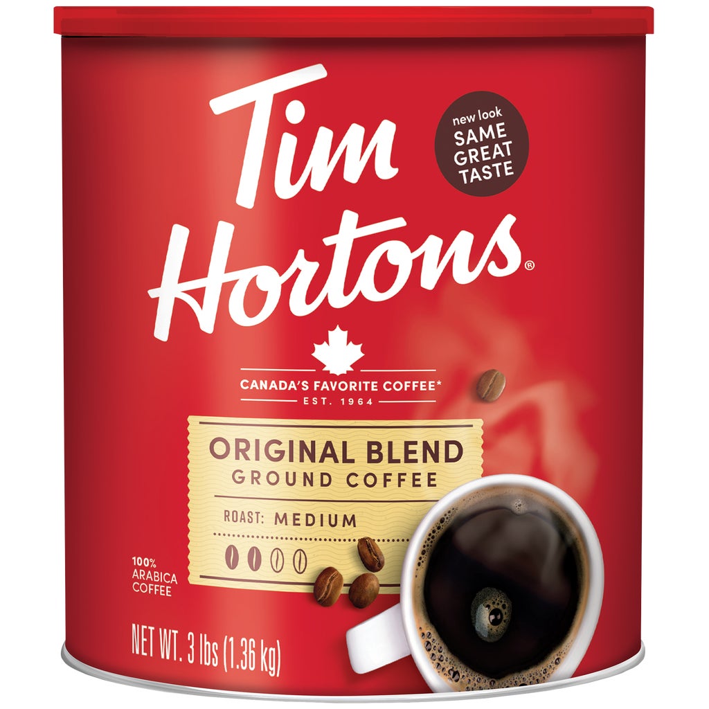 Tim Hortons Original Blend Ground Coffee, Medium Roast, 3 lbs