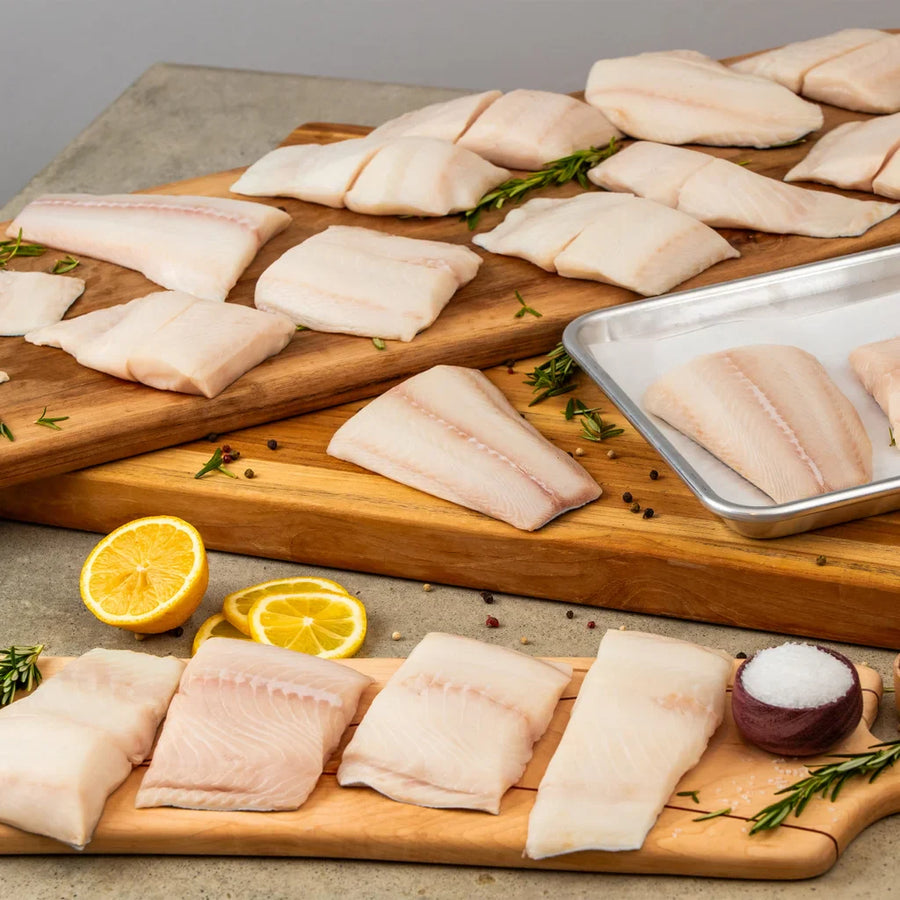 Alaska Black Cod (Sable Fish) - Individual Packed Portions (19-25/6-8 Oz. Per Portion), 1 Case Totaling 10 Lbs.