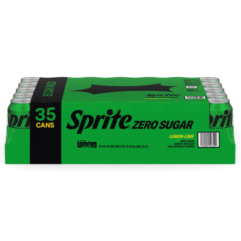Sprite Zero Sugar, Lemon-Lime, 12 fl oz, 35 ct