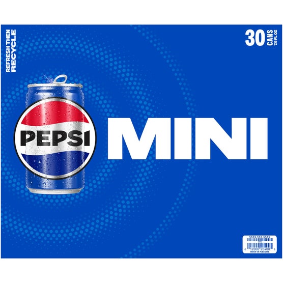 Pepsi Mini Cans, 7.5 fl oz, 30 ct